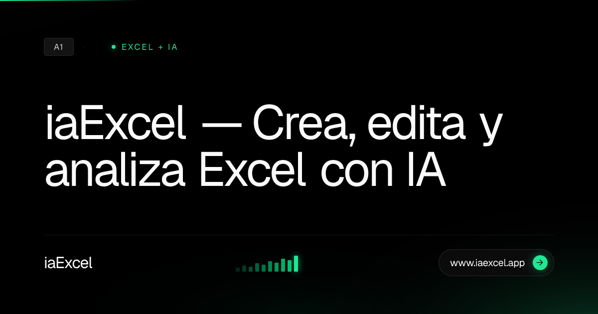 Chat con IA para tu Excel: crea, analiza y edita